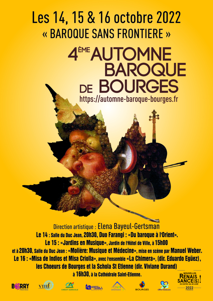 Affiche Automne Baroque de Bourges